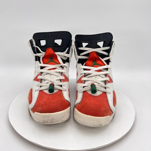 Nike Air Jordan 6 Retro Gatorade Like Mike Men Size 9 384664-145 White Red Shoes - Picture 3 of 15